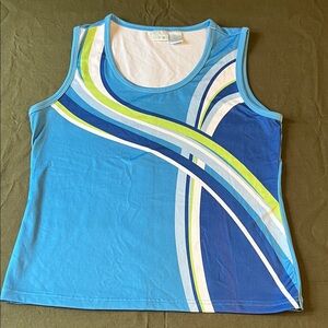 Prospirit Blue and Lime Tank Top
